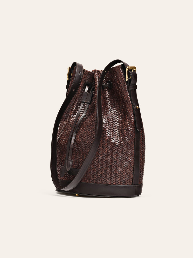 Gaya Umber Twill Bucket Bag