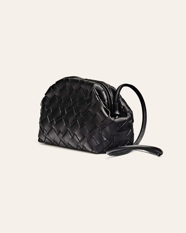 Cala Jade Aimee black leather clutch 2