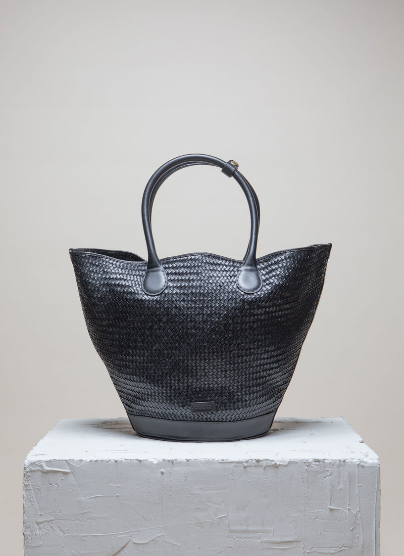 Cala Jade Sandhi Black Twill Tote bag 2