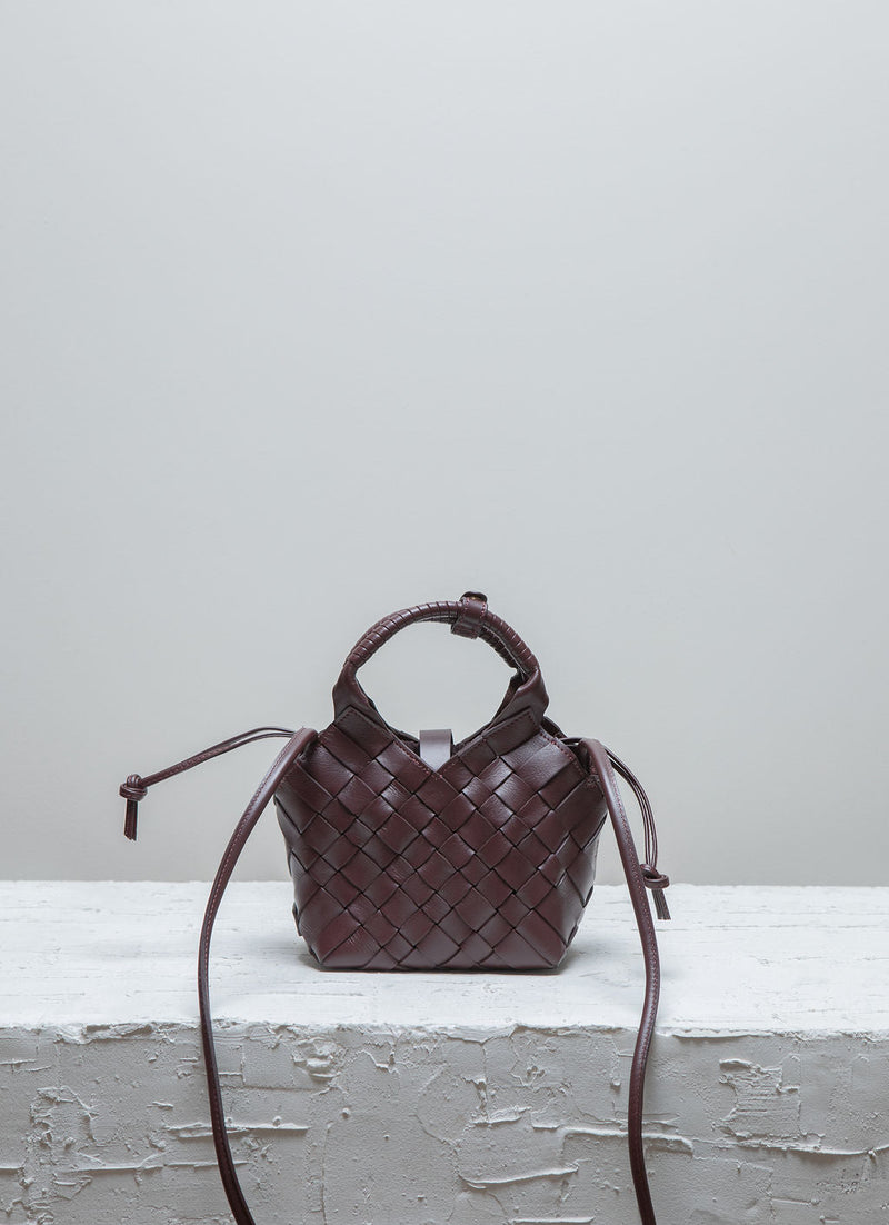 MISU MINI Dark Maroon Cross-body bag