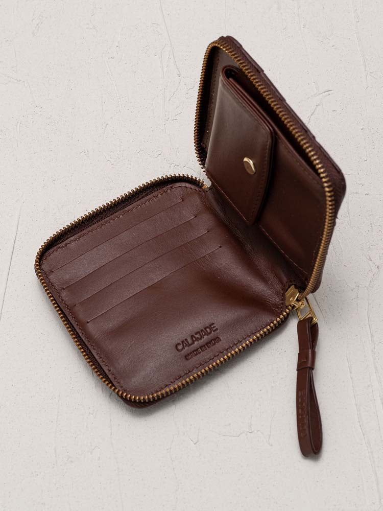 Cala Jade pecan brown wallet