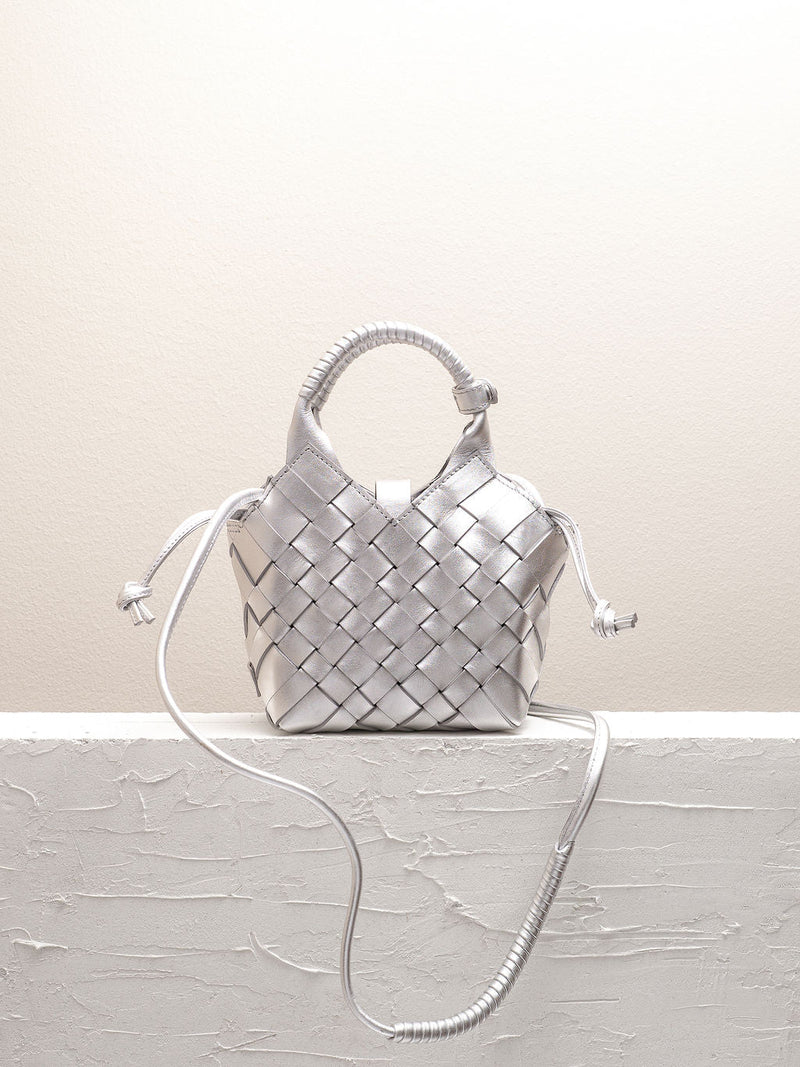 Cala Jade Misu Mini silver cross-body bag