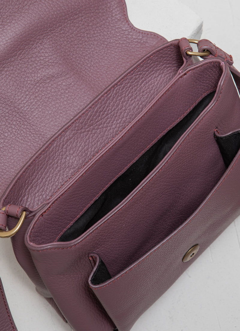 Cala Jade purple leather cross body bag