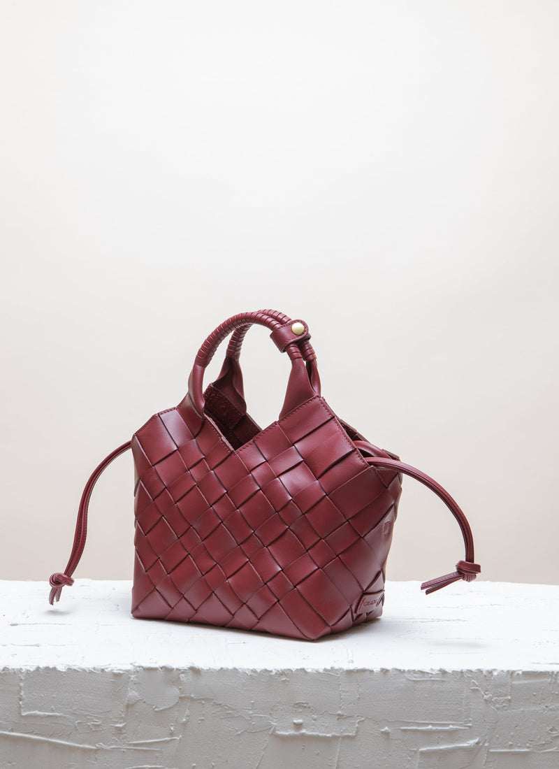 Cala Jade Misu Merlot leather Shoulder bag