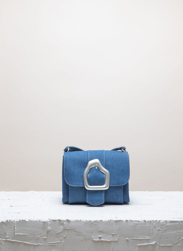 Cala Jade denim cross-body bag front