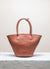 Cala Jade red leather tote bag 