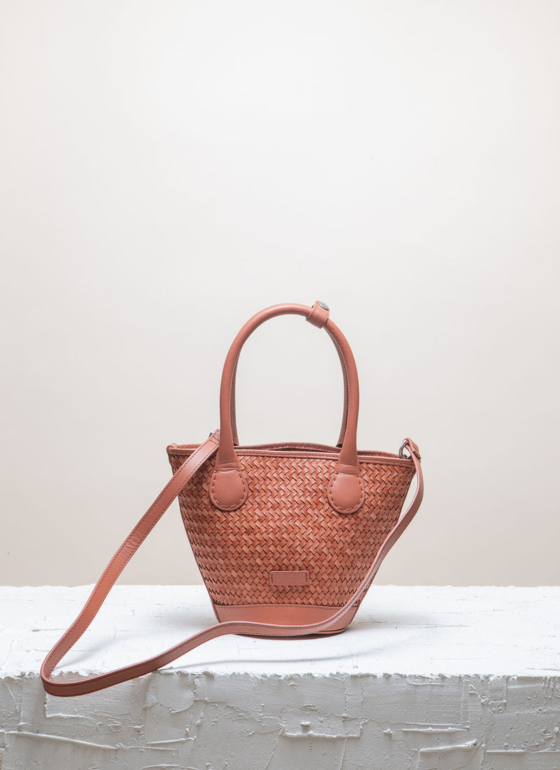 Cala Jade Sandhi mini auburn twill shoulder bag